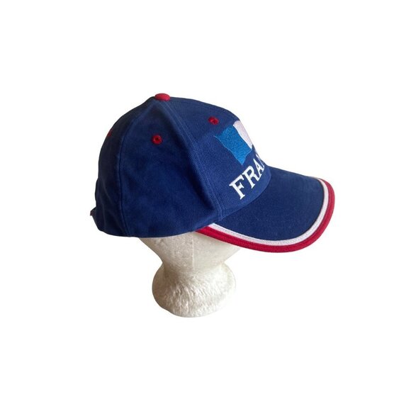 France Flag Blue Red White Souvenir Hat Cap Adjustable - Picture 3 of 6